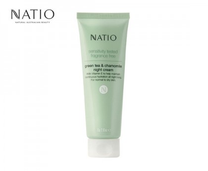 【限时特价】Natio 娜迪奥 敏感肌绿茶甘菊晚霜 75克